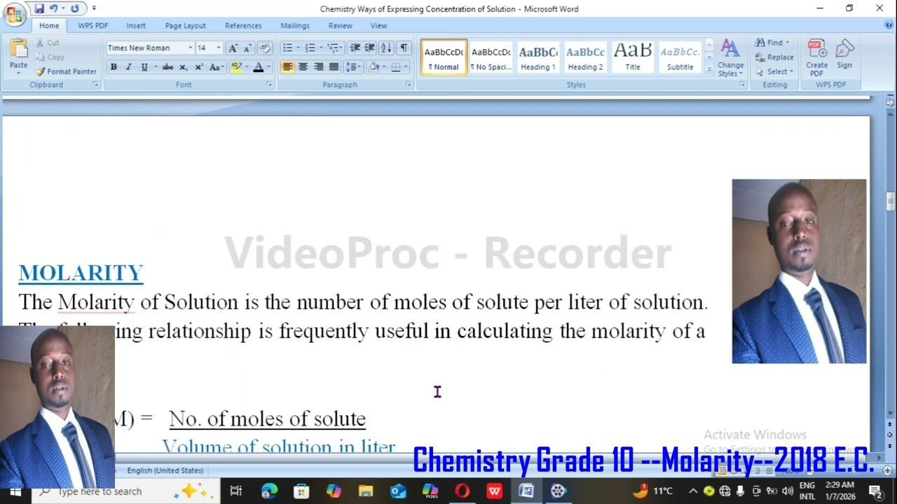 Molarity 2