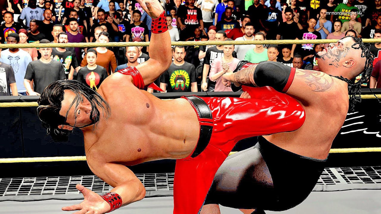 WWE 2K25 SHINSUKE NAKAMURA VS UMAGA NXT MENS CHAMPIONSHIP MATCH TUESDAY NIGHT TITANS! 