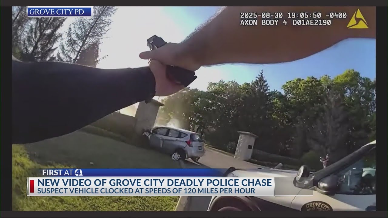 New video shows Grove City police chase that ended in fatal crash