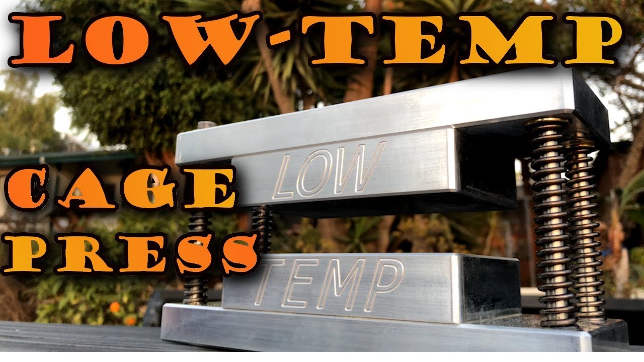 Pressing Rosin with the Low Temp Cage Press