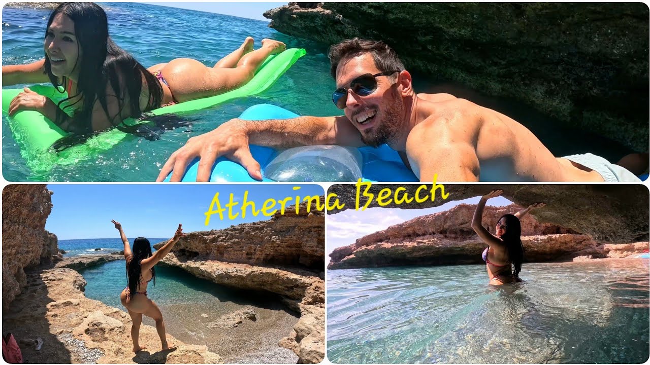 Una playa con cuevas 😱| Atherina Beach 🇬🇷