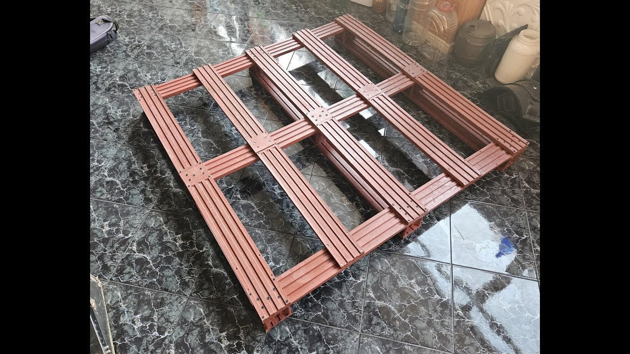 Plastic pallet machine from 100% waste plastic