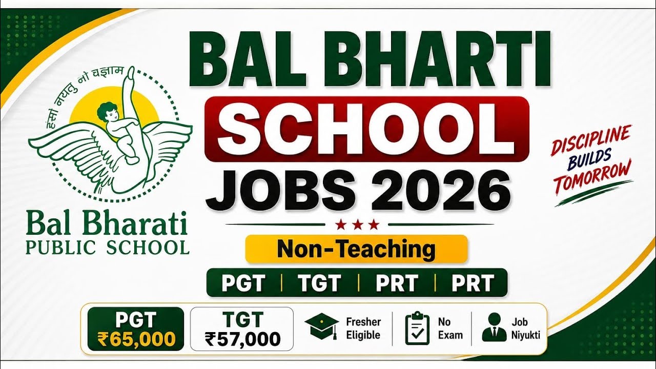 TOP SCHOOLS HIRING 2026-27 🚨 Teaching & Non-Teaching Jobs | Salary UPTO ₹65,000 | Apply Now| PGT TGT