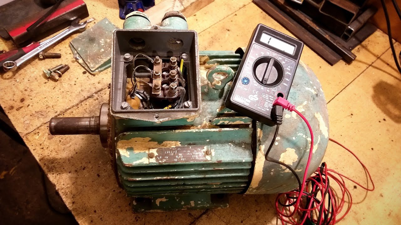 How to check the condition of the electric motor using a meter
