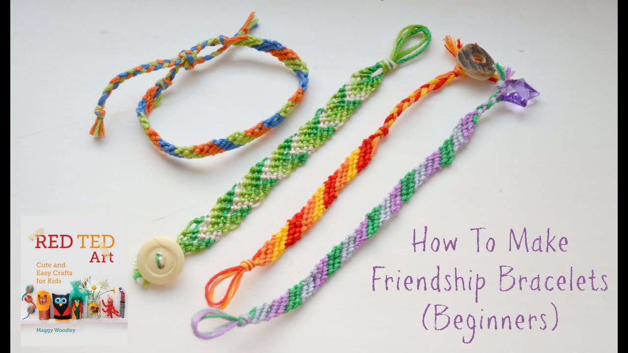 How to Make DIY Friendship Bracelets Beginners (Diagonal Pattern)