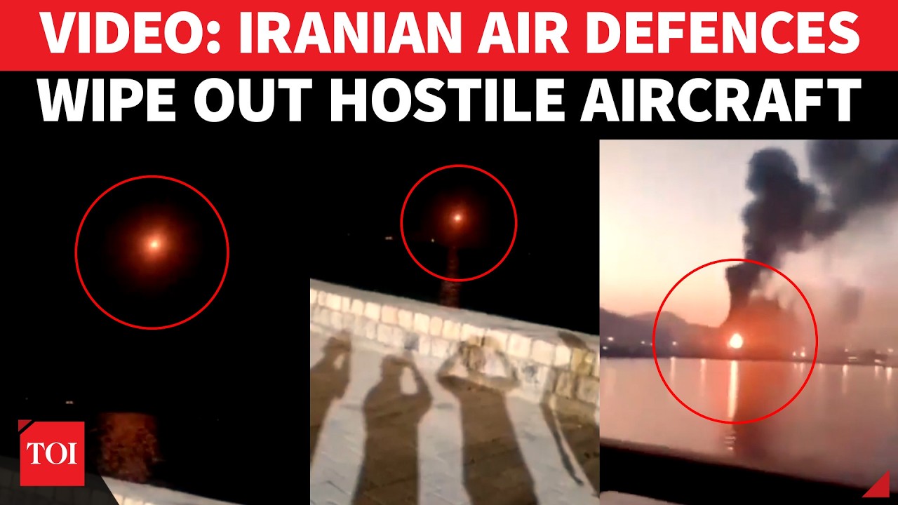 ON CAM: Iran Video Shows Downing Of HOSTILE AIRCRAFT Near Hormuz Amid U.S. Tensions