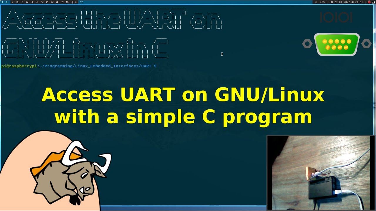 Tutorial: Access the UART (Serial Port) on GNU/Linux with a simple C program