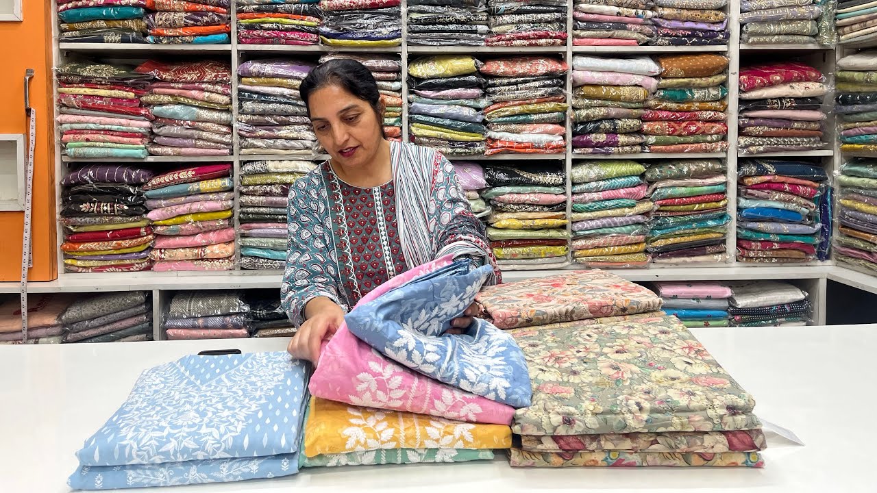 ਪਿਉਰ ਦੇ ਸੂਟ ਬਿਨਾ ਅਸਤਰ/pure cotton without linging suit| Taj Fashion Jalandhar| 24/05/25