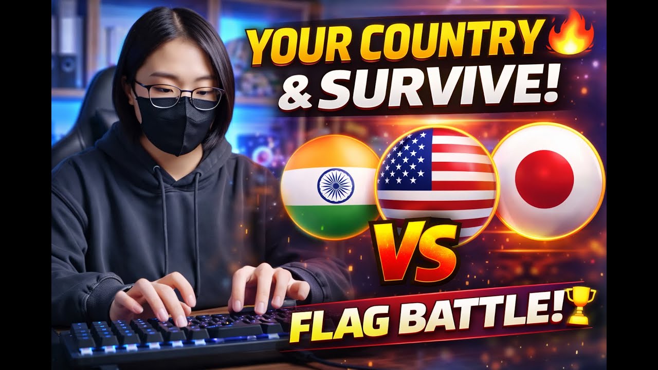 🌍 Type Your Country & Watch It Fight ⚔️ | Flag Battle Game #Shorts