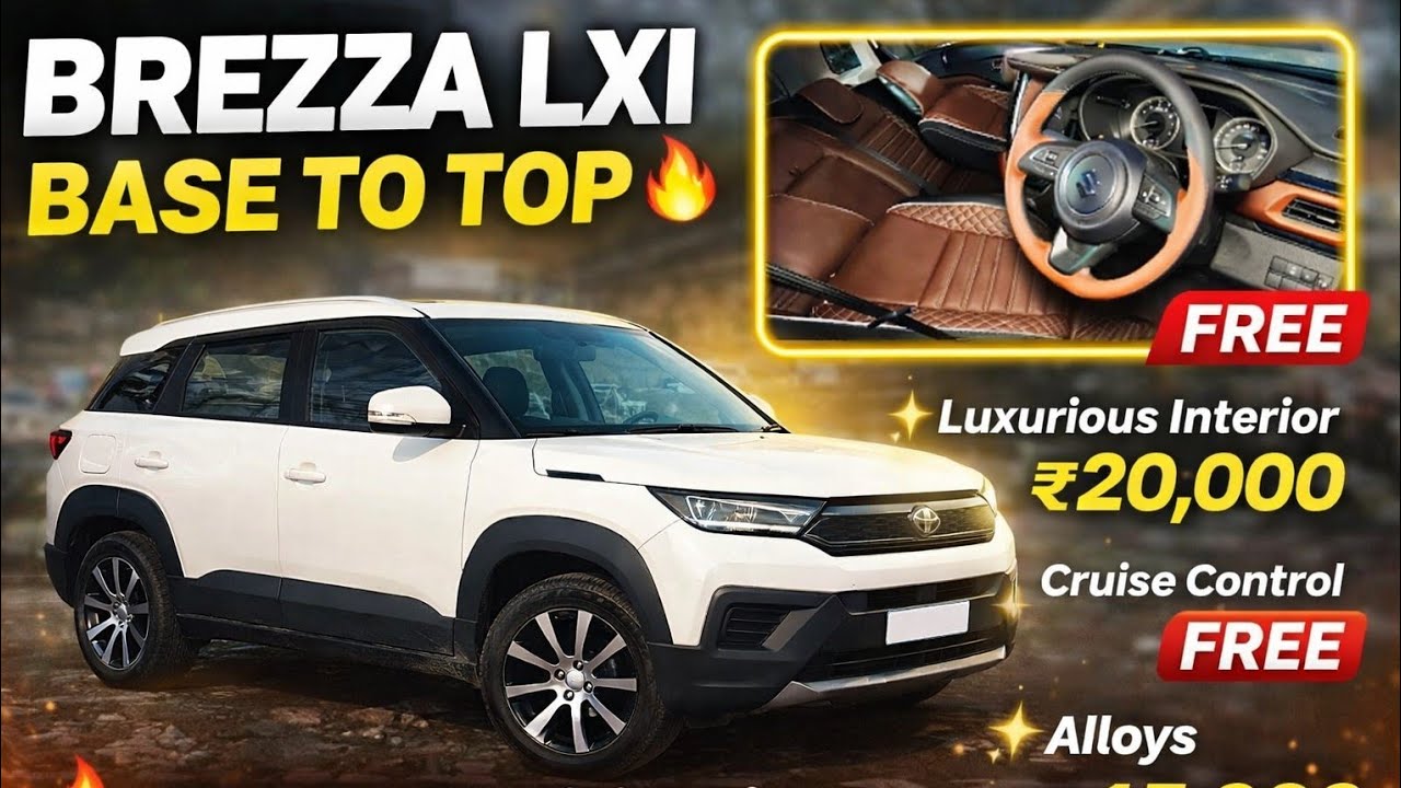 Brezza Lxi Interior Modification ✅ Brezza Lxi Modification ✅ Brezza Base To Top Modified With Price 