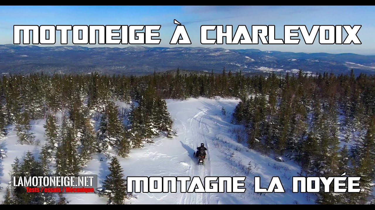 Randonnée motoneige montagne La Noyée (Charlevoix QC.)
