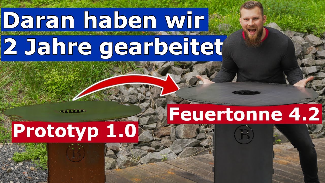 Wir haben den besten Feuerplattengrill / Feuertonne der Welt entwickelt?!