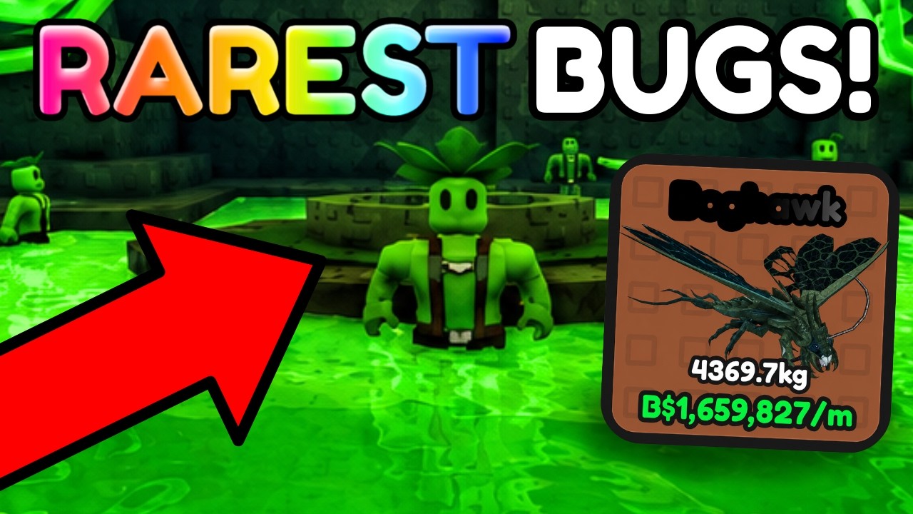 Я ПОЙМАЛ САМОГО РЕДКОГО БОЛОТНОГО ЖУКА В Roblox Catch Bugs!
