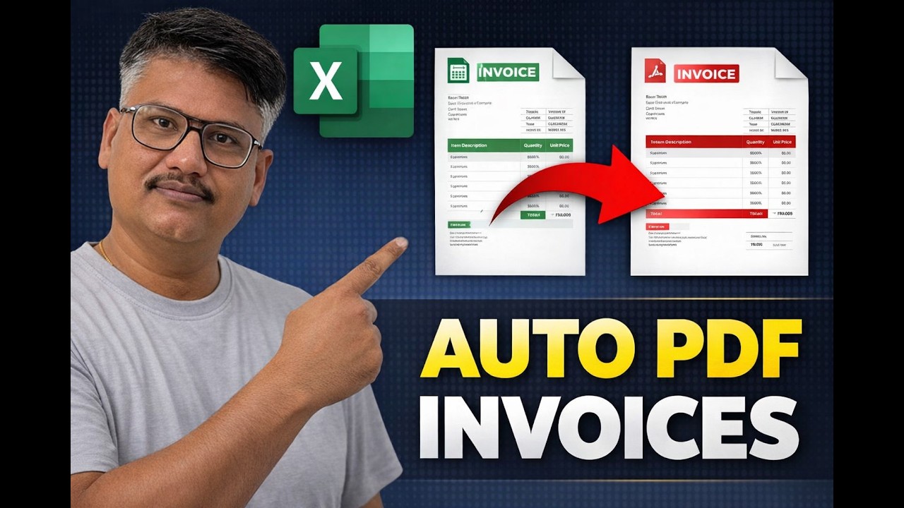 Automate PDF Invoices in Excel | Easy Step-by-Step Guide for Businesses & Freelancers