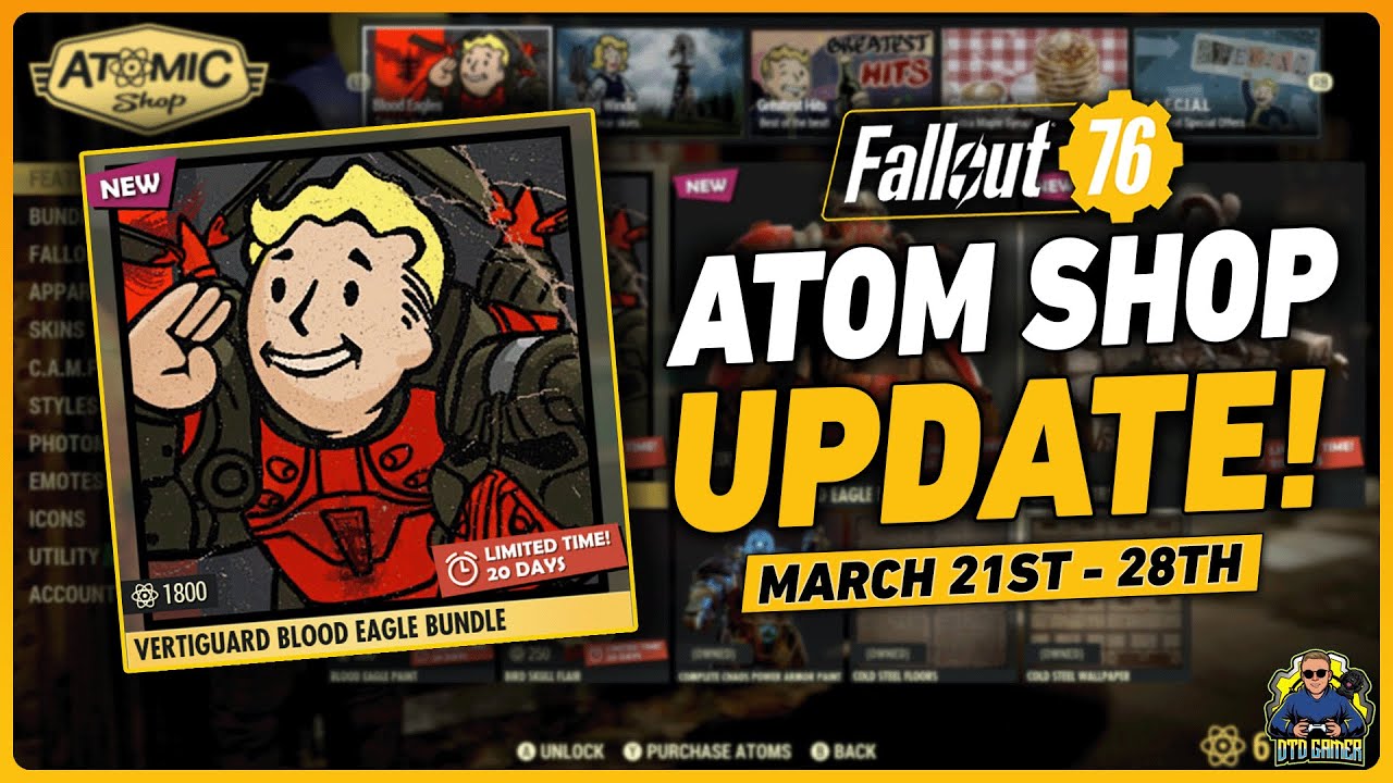 Fallout 76 Atomic Shop Update | March 21st - 28th