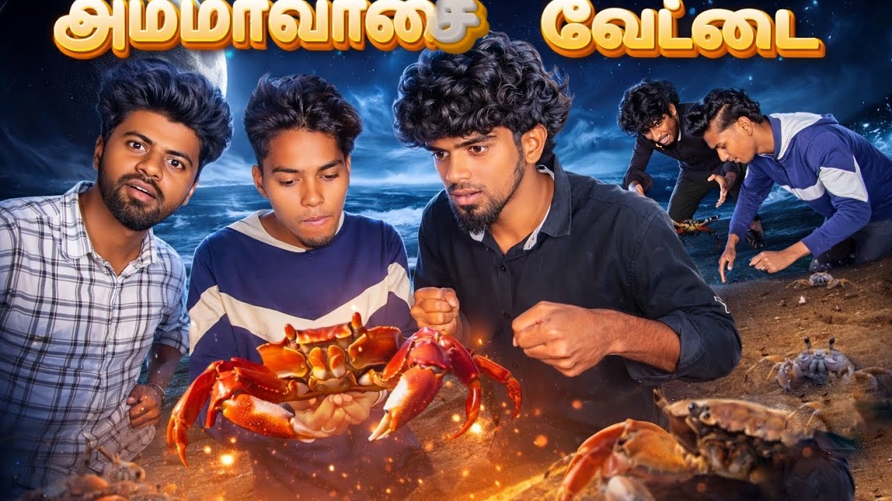 🦀🌀அம்மாவாசை செம வேட்டை | sea crab catching | balasvoyage 