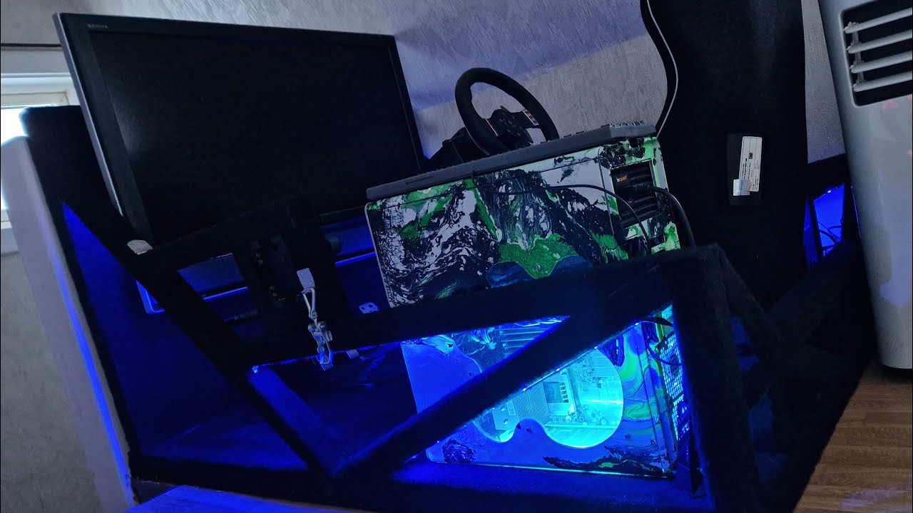 Simrig Racing simulator Car simulator. Upgraded