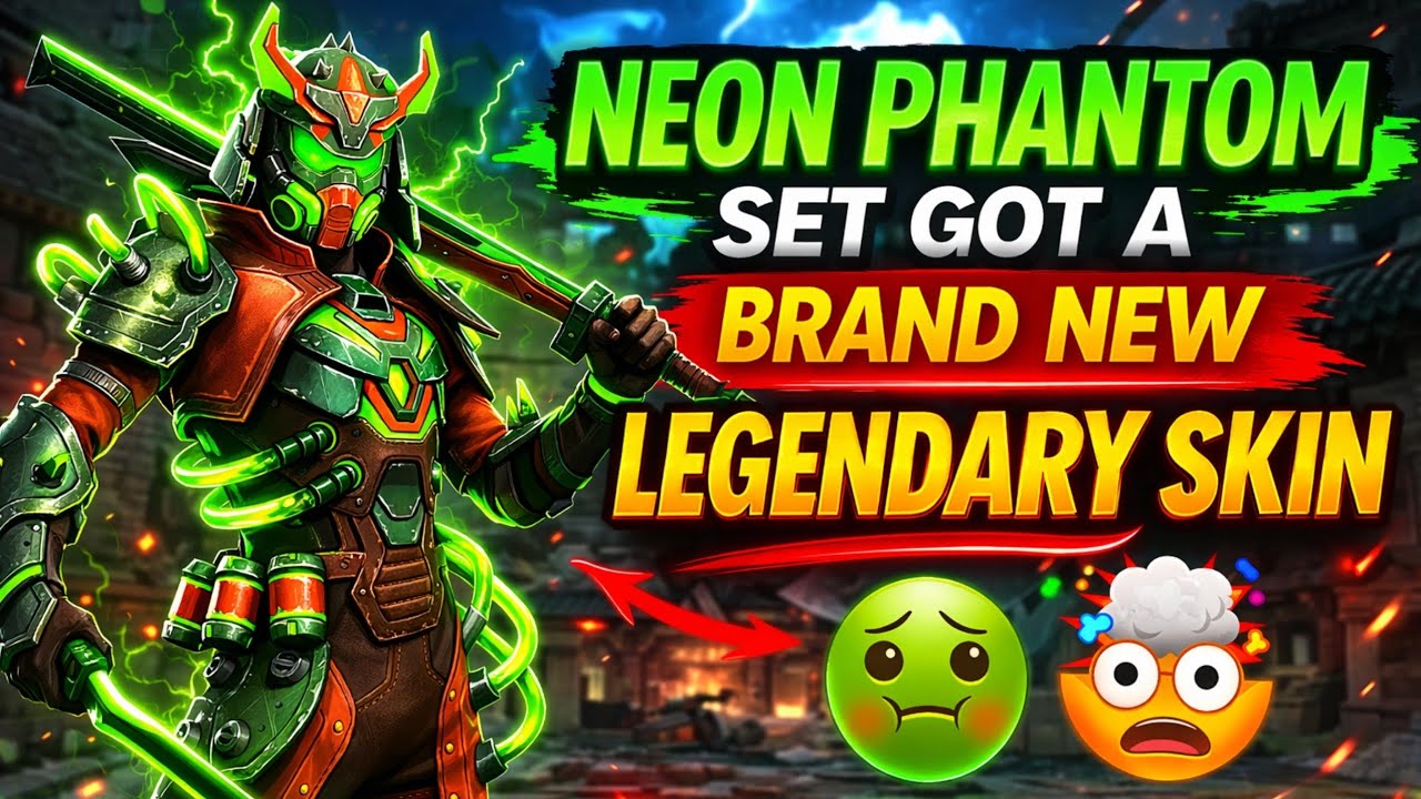 Neon phantom Set got a brand new legendary skin - Is this skin good or not 🤔