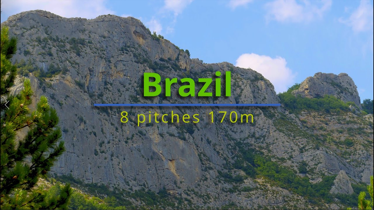 Orpierre Climbing 170m route Brasil France