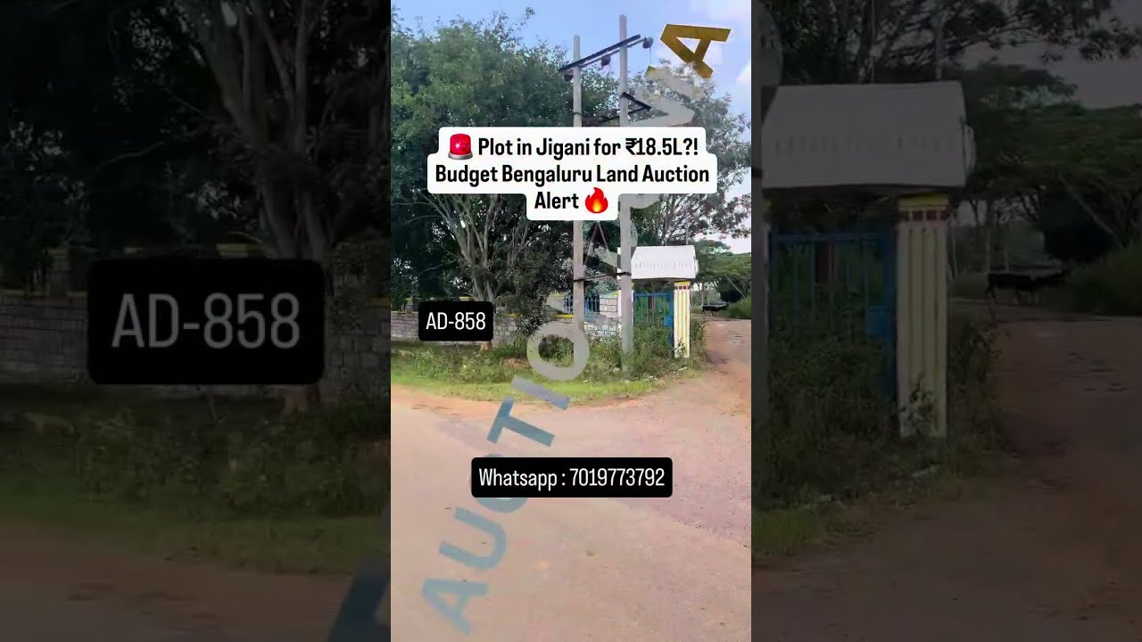 ⚡ Budget Plots Near Bengaluru from ₹18.50L Selling Fast &mdash; Bank Auction Oct 8