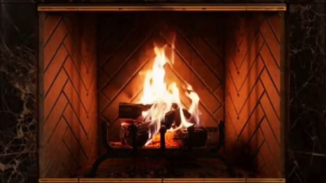 Warm Fireplace Ambience For Relaxation