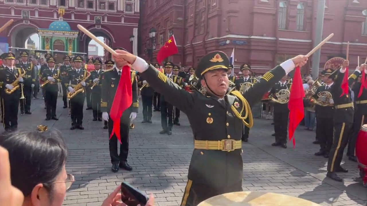 2024年中国军乐队在马涅什广场的风采The Chinese military band performed at Manezh Square
