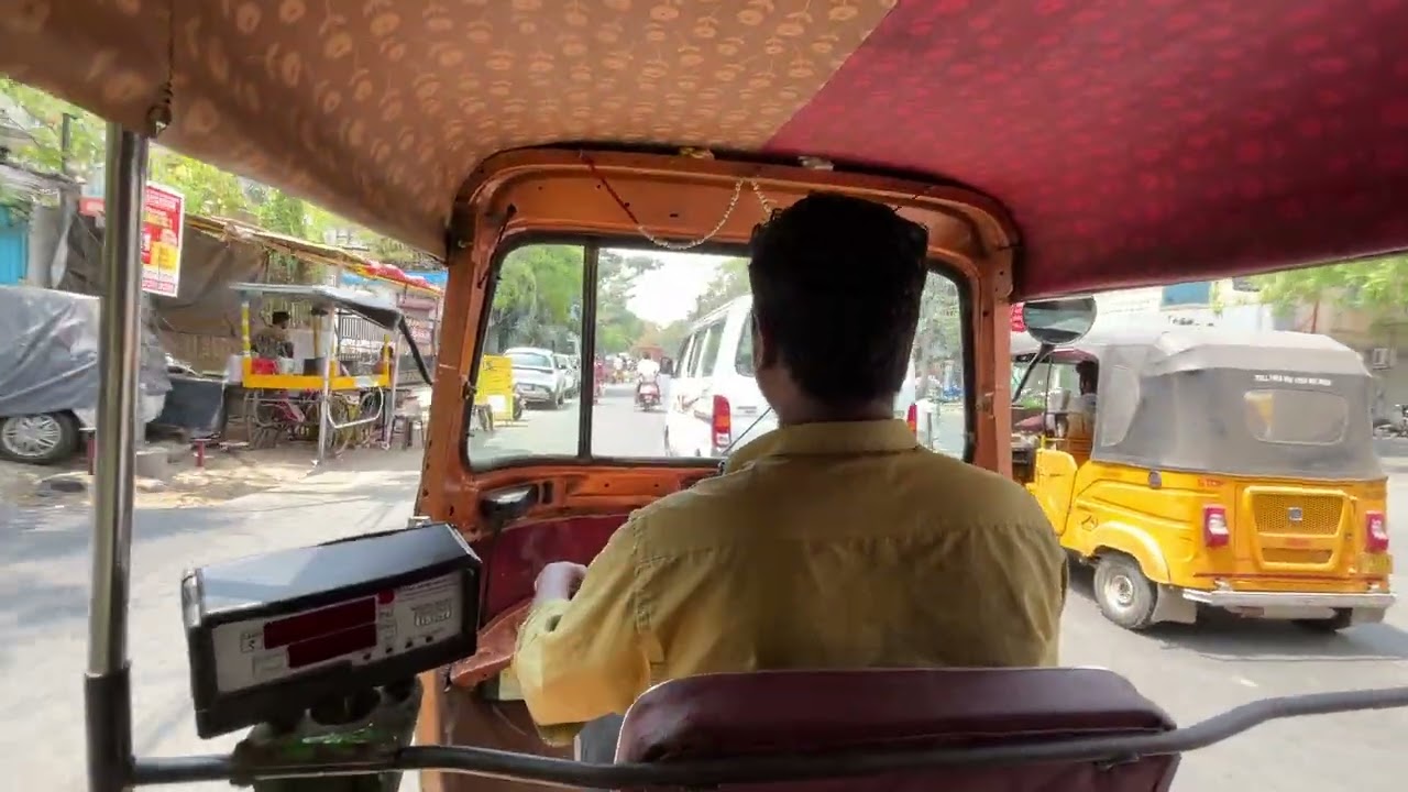 Tuk Tuk In Chennai Narrow Streets | Crazy Autorickshaw Ride