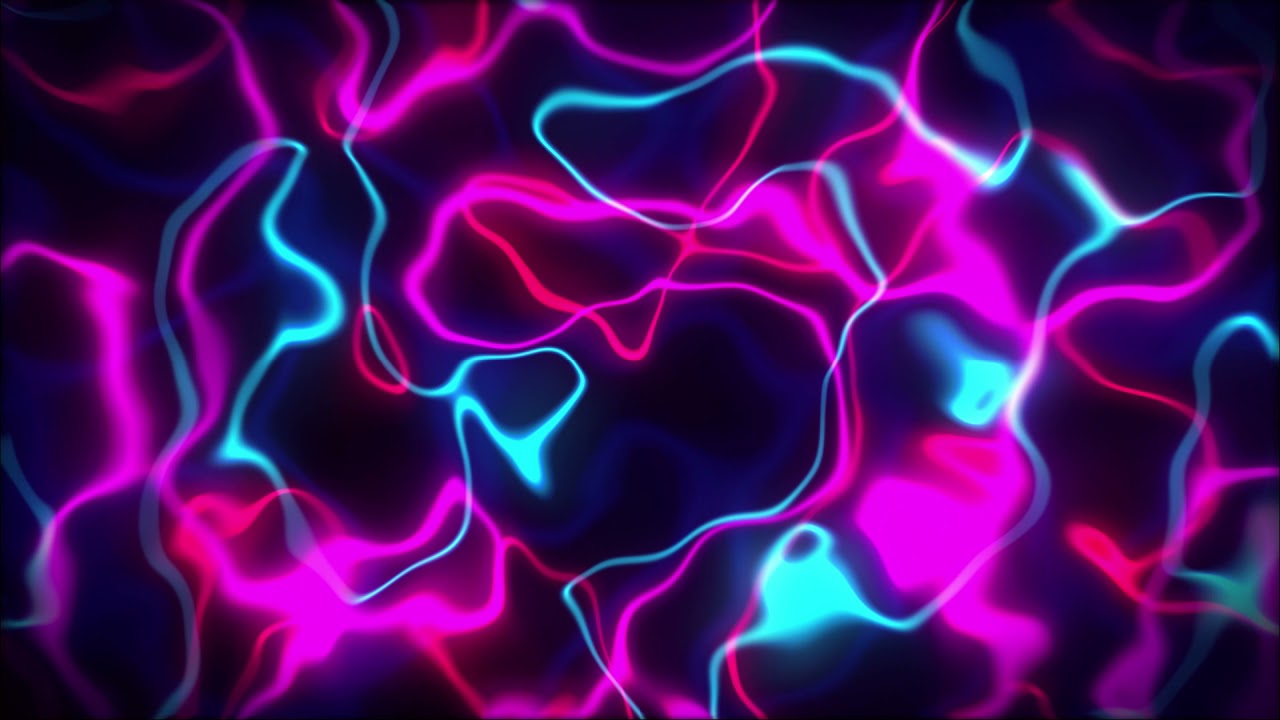 Relaxing Colorful Looping Neon Background FREE Motion Graphic Animation Screensaver