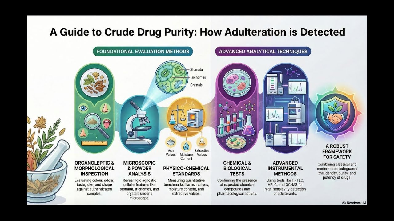 How We Detect Adulteration in Crude Drugs: A Pharmacognosy Perspective. Dr WAN