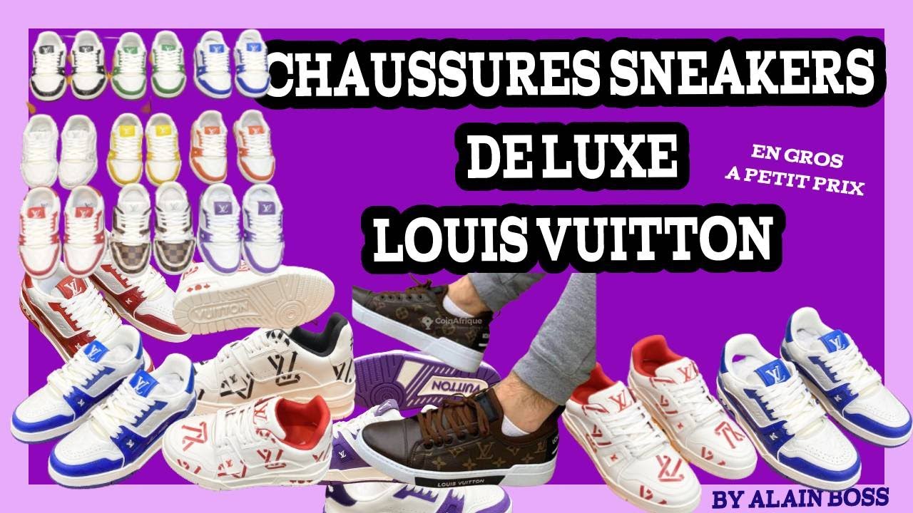CHAUSSURES DE LUXE SNEAKERS - LOUIS VUITTON -  TRES BAS PRIX POUR VOS STOCKS!
