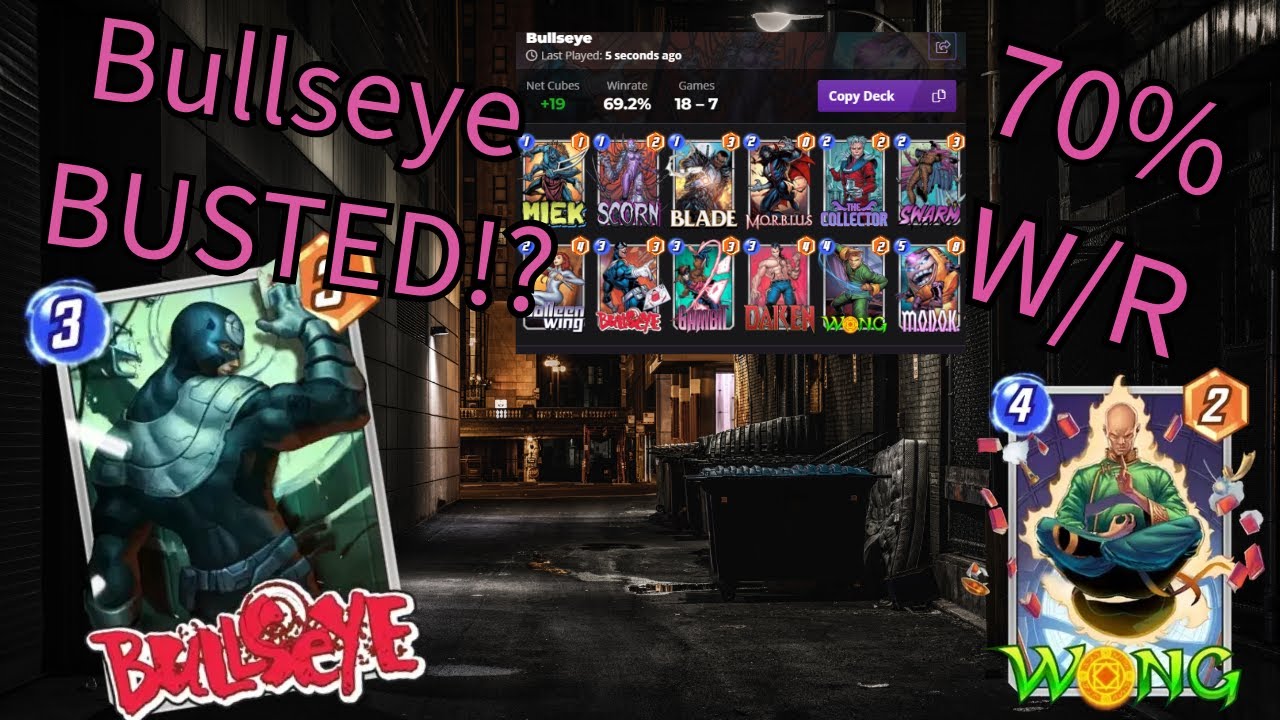 70% W/R!? This Bullseye list is BUSTED! - Marvel Snap Infinite Deck Highlight