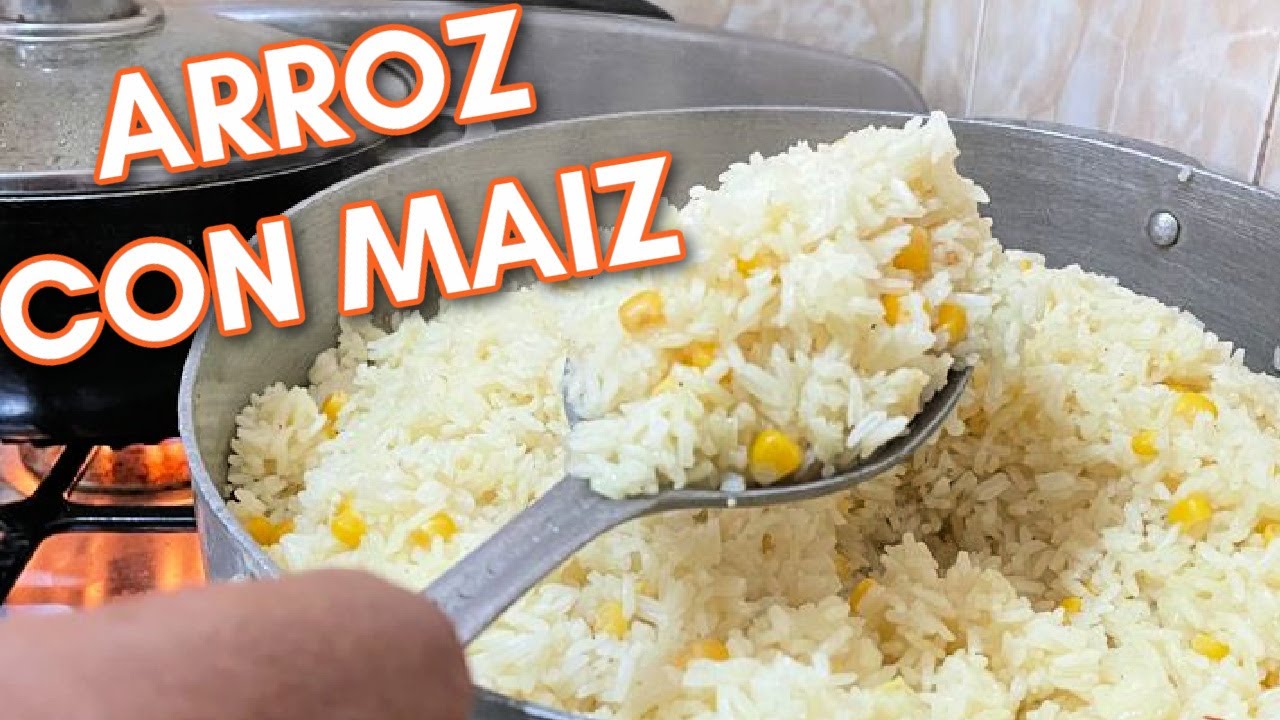 Arroz con maiz dominicano | como hacer arroz blanco con maiz