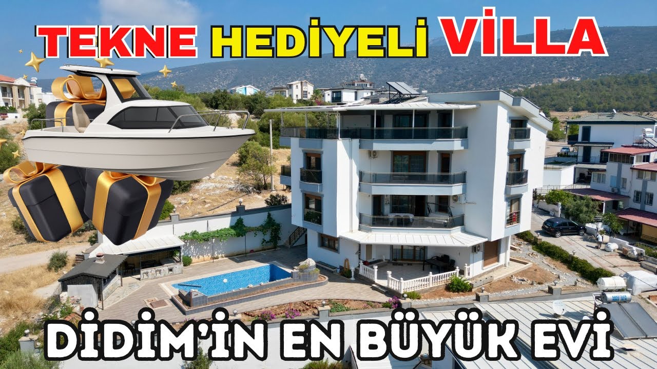 Egenin En Büyük En Geniş Villası Deniz Manzaralı Emsalsiz Ev Turu Didim e-130