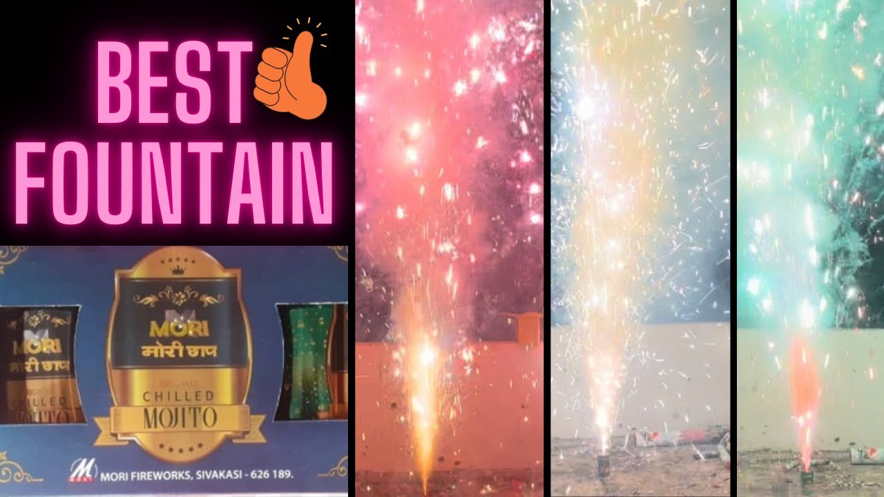 Mori Firework’s Chilled Mojito- Canned Anaar Fountain Cracker Testing 2024 #crackers #fireworks