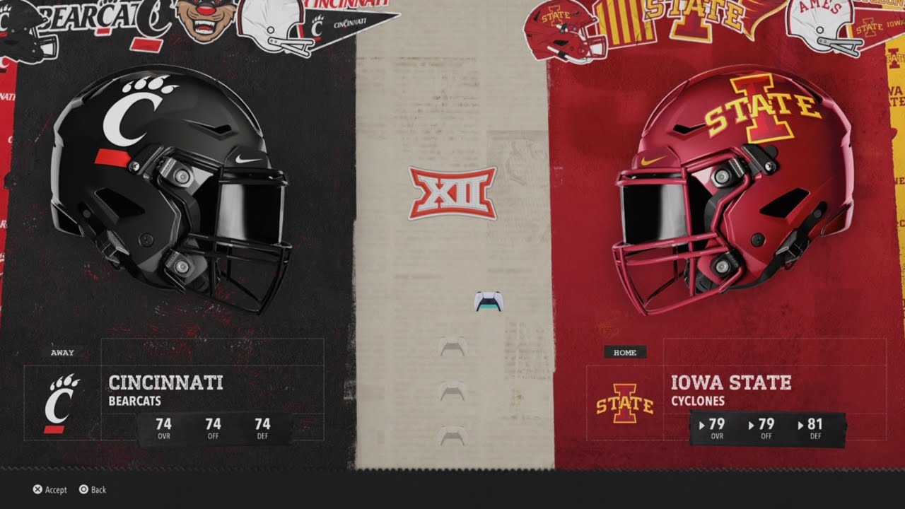 Cincinnati vs Iowa State WK8 2030 AI vs AI