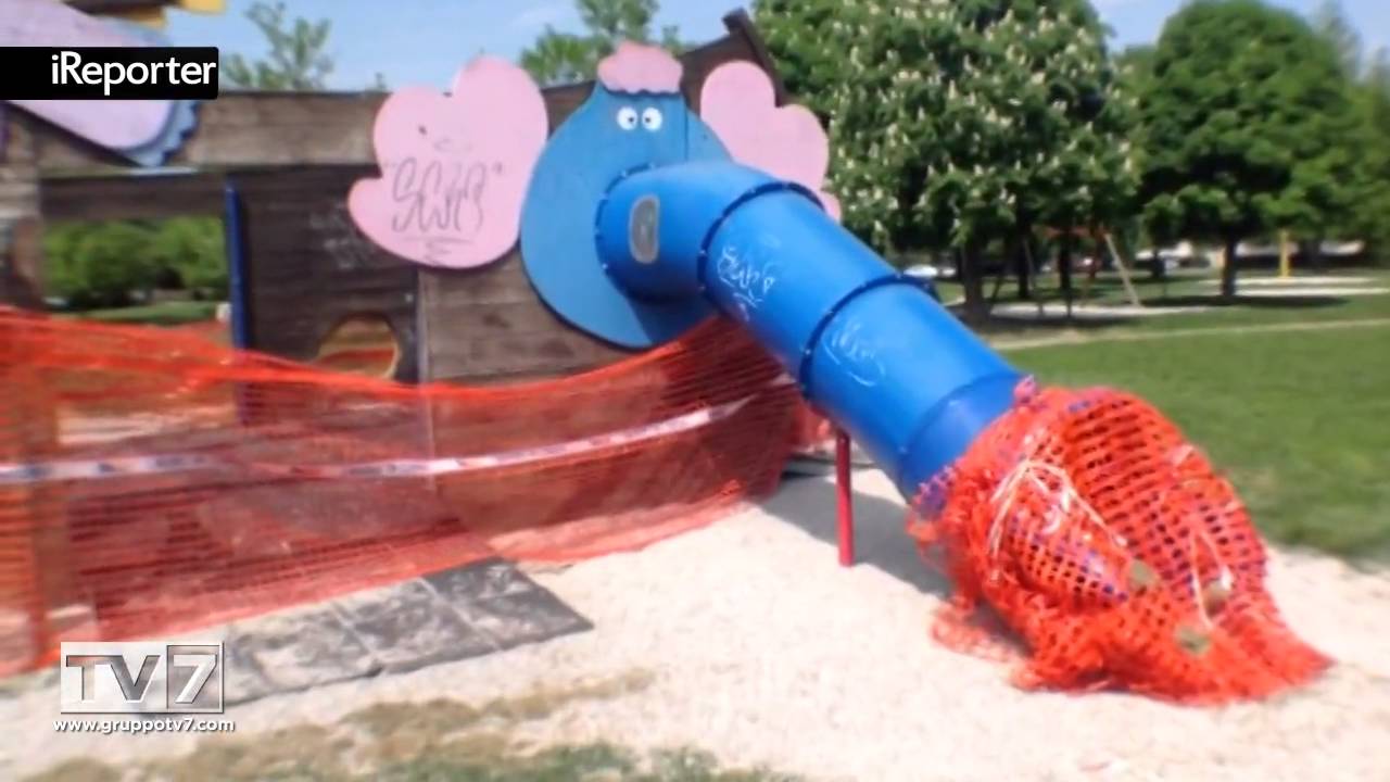 L'AREA GIOCHI AL PARCO IRIS SAR&Agrave; RICOSTRUITA