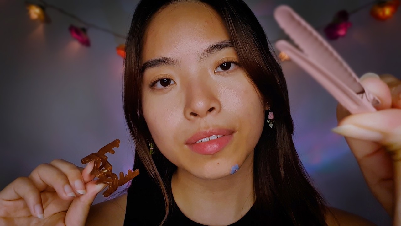 Pretty little hair clips in your hair while you rest 🎀 Gentle Personal Attention ASMR 💫