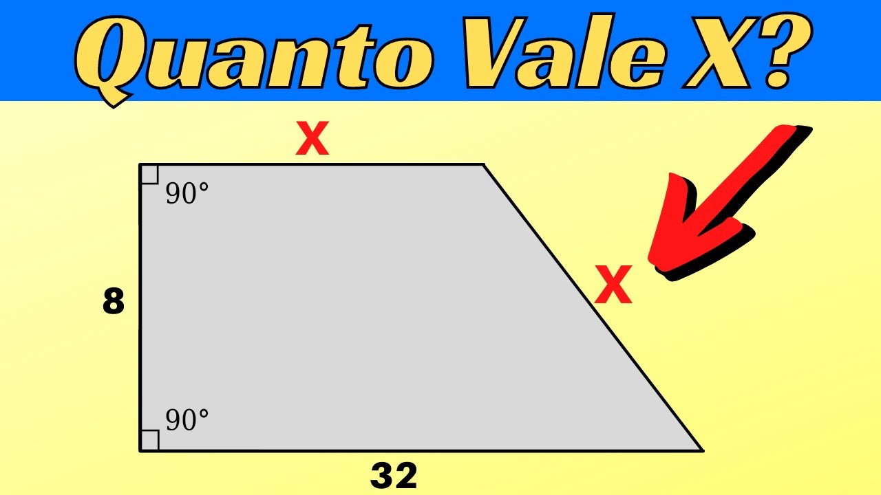 🔥Descubra o Valor de X do Trapézio🔥