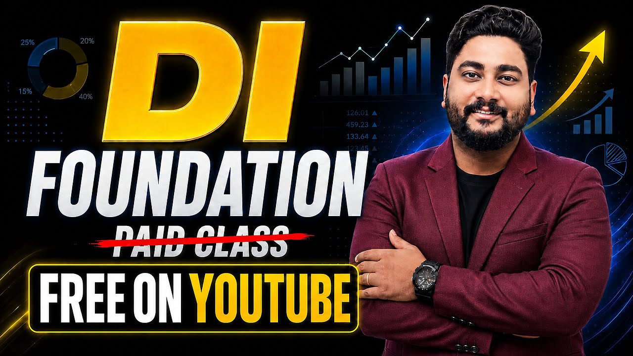 📊 DI Foundation Day-1: Introduction to All Types of Graphs & Data Interpretation By Kaushik Mohanty