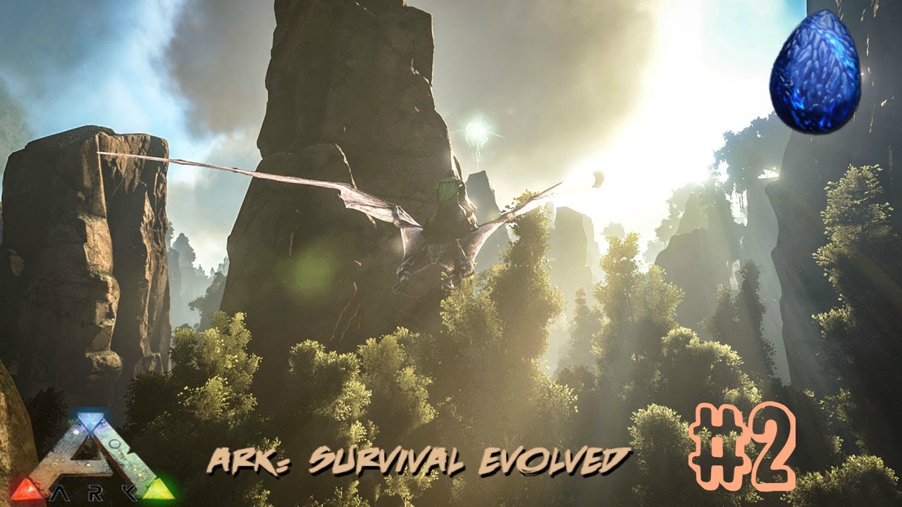 Ark Survival Singleplayer Let's Play #2: Getting a Wyvern