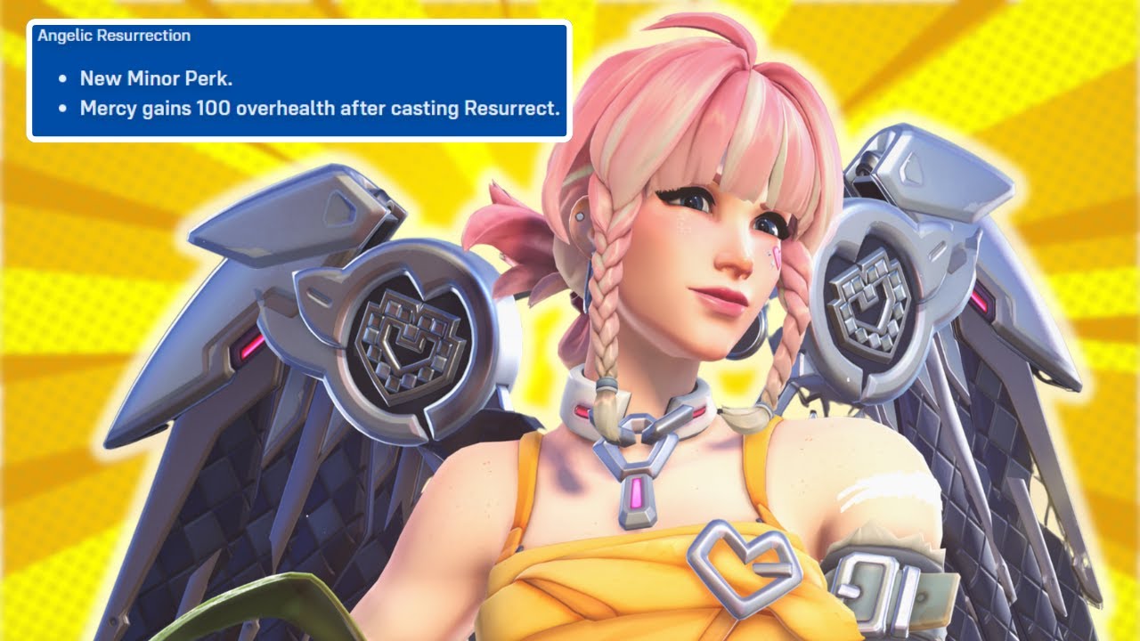 Mercy's NEW Way of Using Burst Heal is AMAZING! - Overwatch 2 Mercy Gameplay