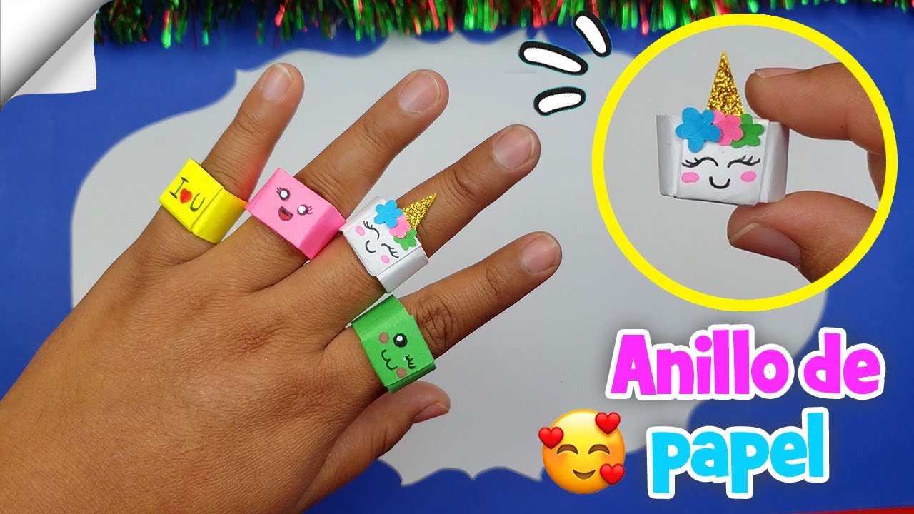 DIY Hermoso anillo de papel | Anillo hecho a mano de papel | DIY Ring from paper