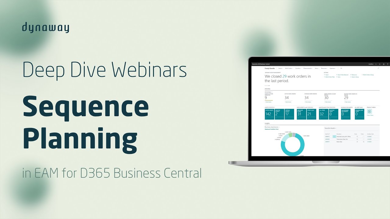 Sequence Planning - EAM for Microsoft Business Central