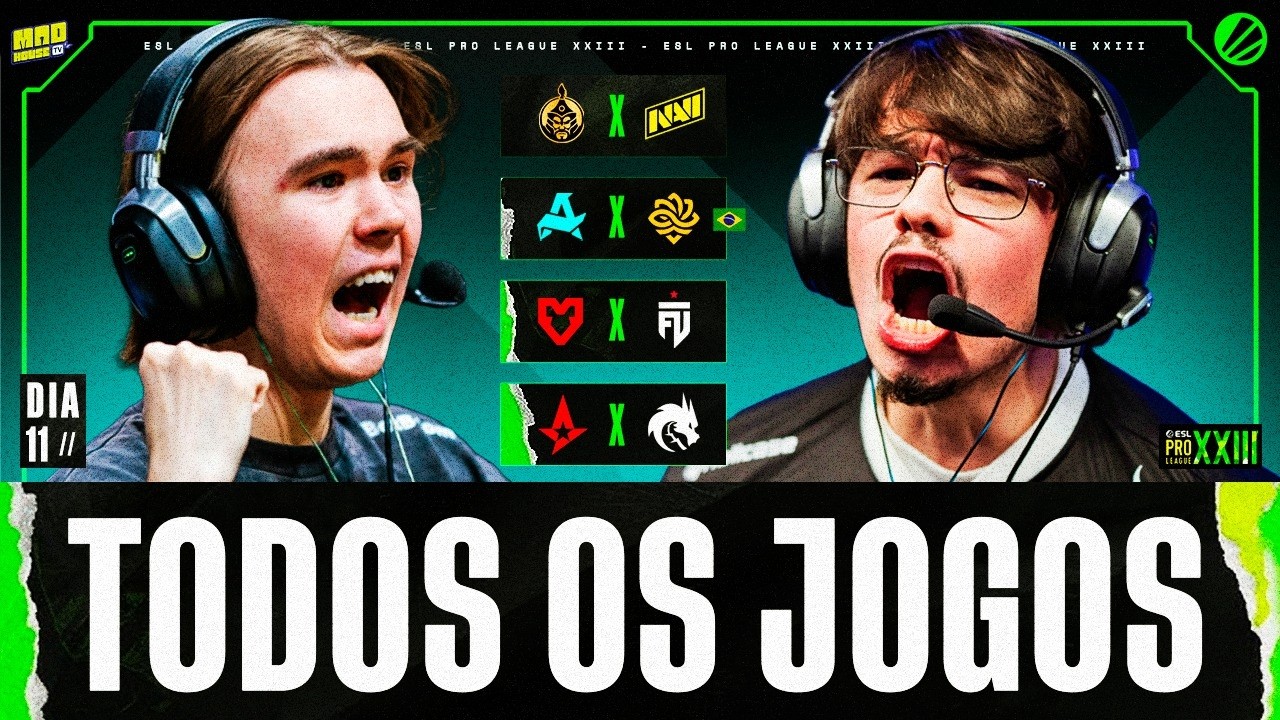 ESL PRO LEAGUE SEASON 23 STAGE 2 - AO VIVO (PARTE 2) !jogoscs !social