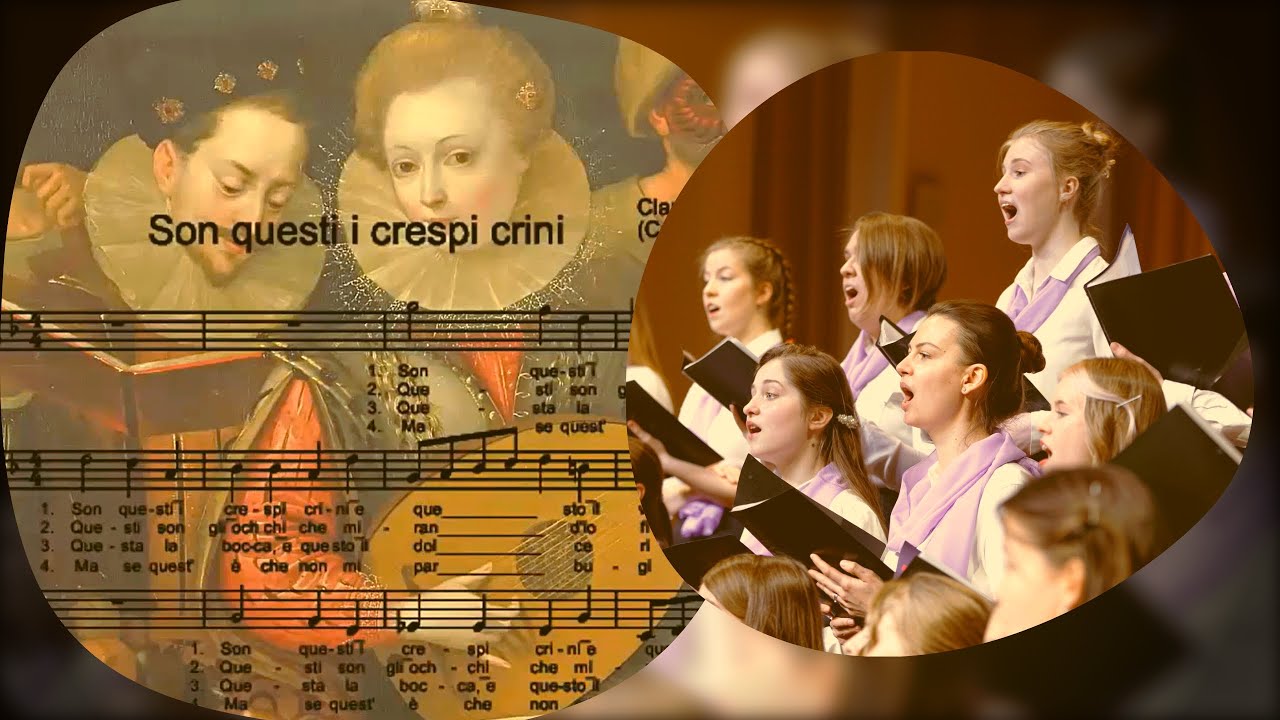 Son questi i crespi crini (Canzonette, 1584) -  К. Монтеверди