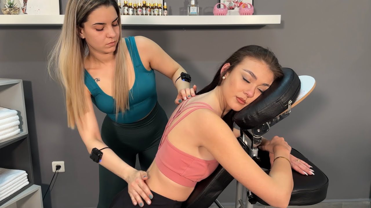 ASMR Sleep Therapy with Bulgarian Girls (Head, Scalp, Back and Neck Massage)
