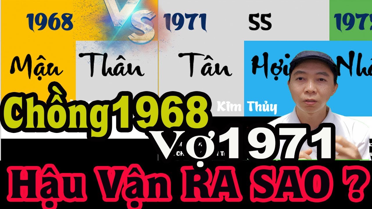 Chồng 1968 Vợ 1971 HẬU VẬN RA SAO? Tử Vi 100 Năm