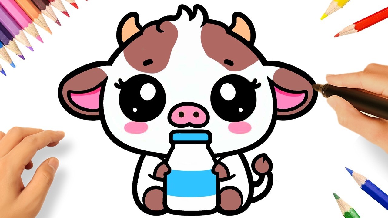 CÓMO DIBUJAR UNA VACA KAWAII 🐮💟