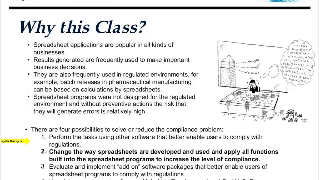21 CFR Part 11 Compliance for Excel Spreadsheets