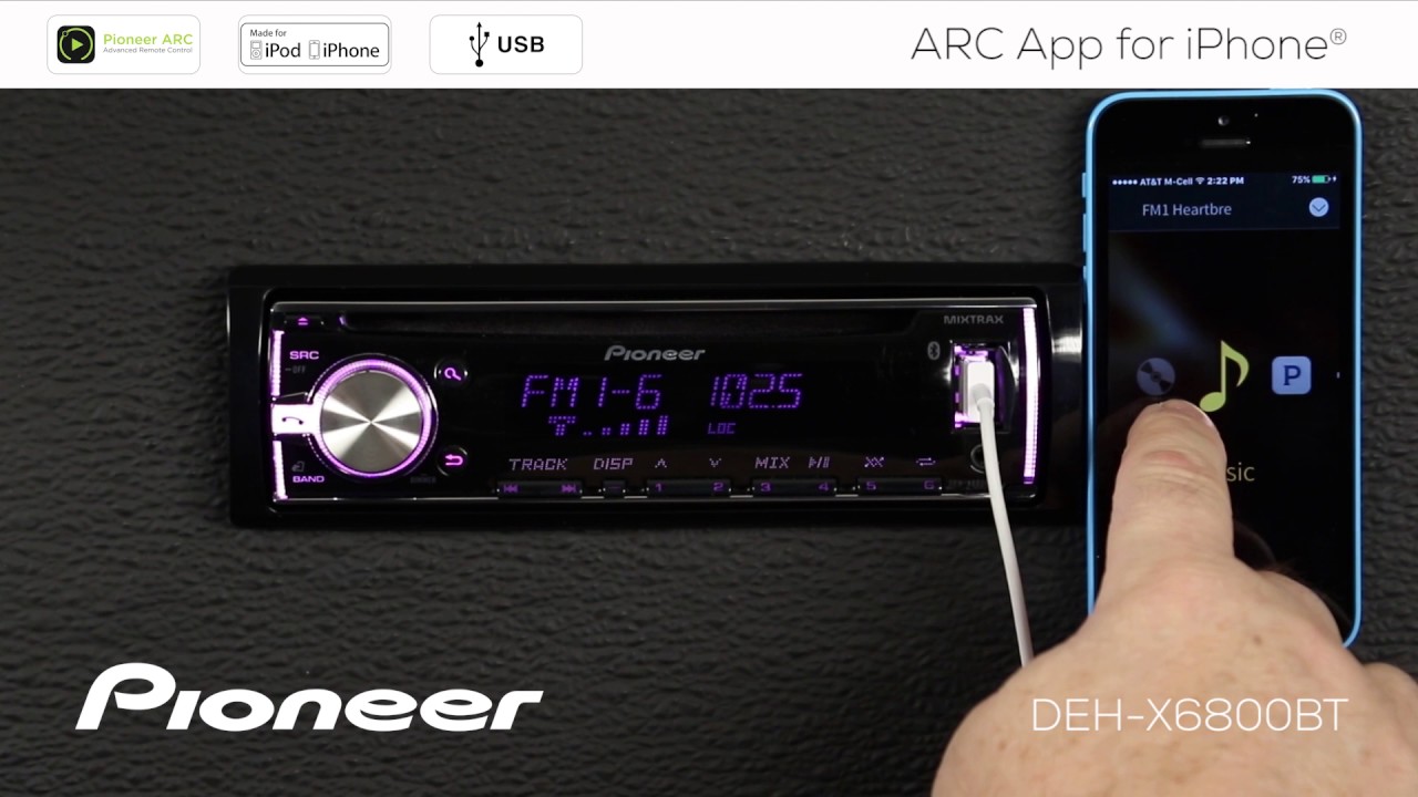 How To - DEH-X6800BT - ARC App for iPhone